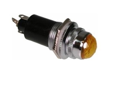 Lampka / kontrolka, bursztynowa LED komplet, 6,3V