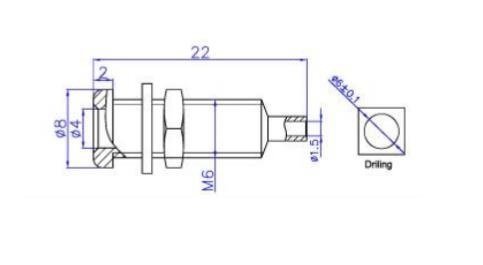 Gniazdo bananowe 4mm metalowe, nieizolowane