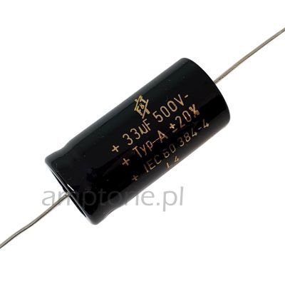 Kondensator elektrolityczny 33uF 500V F&amp;T