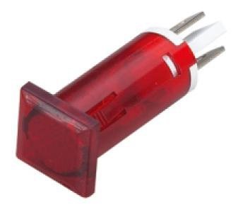 Lampka / kontrolka, czerwona x12b, LED 6V