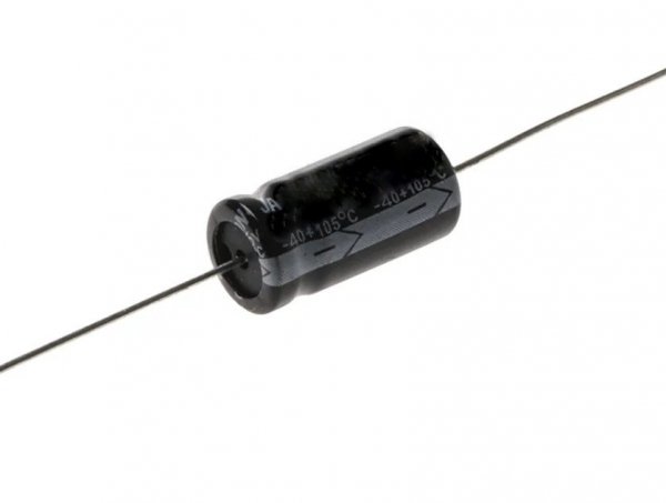 Kondensator elektrolityczny 47uF 100V osiowy, Suntan