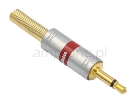 Wtyk Jack mono 3,5mm vitalco Gold prosty, odgiętka