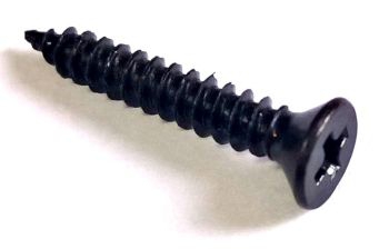 Wkręt stożkowy 2,5 x 15mm czarny