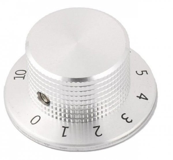 Gałka z kołnierzem 37mm metalowa