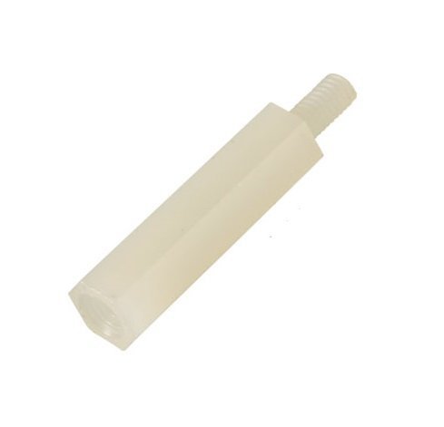 Tuleja dystansowa z tworzywa, biała M3 x 20mm