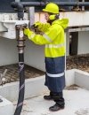 ANTISTATISCHER WASSERSCHUTZMANEL SCHWERBRENNBAR MODELL 506/A