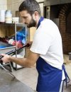 WATERPROOF APRON WITH ROUND REINFORCEMENT 082