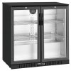 Barowa szafa chłodnicza  | chłodziarka podblatowa RQ-208HC | 2-drzwiowa | drzwi skrzydłowe | 205l
