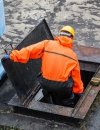 WATERPROOF OVERALLS FOR DRAINING CANAL'S WORKERS WITH PVC SAFETY BOOTS S5 304/K