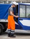 Spodnie ogrodniczki wodoochronne ostrzegawcze dwu kolorowe 4287 Aj Group - PROS