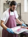 WATERPROOF APRON WITH STRIPES 202 75/75