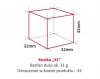 Kostkarka do lodu Hoshizaki IM-100CNE-HC-32 | 100 kg/24h | chłodzona powietrzem | kostka sześcian | 32x32x32 mm