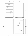 Szafa chłodnicza przeszklona DKS123BE | 110 l