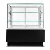 Witryna cukiernicza neutralna Dolce Visione Breve Neutro Premium 900 | wnętrze ze stali nierdzewnej | wersja obniżona | 900x670x1110+/-10 mm