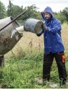 Kurtka wodoochronna zapinana na zamek + stójka z polarem