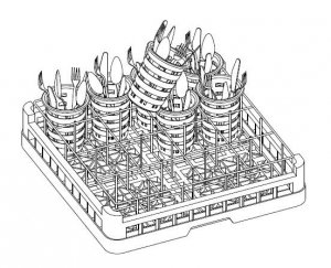 Kosz do sztućców pc 160 Lozamet