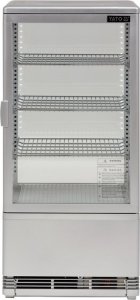 WITRYNA CHŁODNICZA 78L 42x38x96 SREBRNA