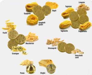 Matryca formująca do maszynki do makaronu Ciao Pasta 2 Fusilli 8,4 mm