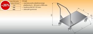 Wózek platformowy lo 801 - 1200x500