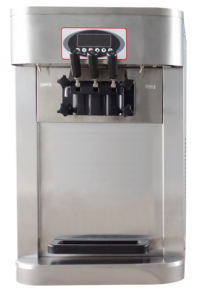 Maszyna do lodów włoskich RQMG755 | 2 smaki +mix | nastawna | nocne chłodzenie | pompa napowietrzająca | 2x7 l 