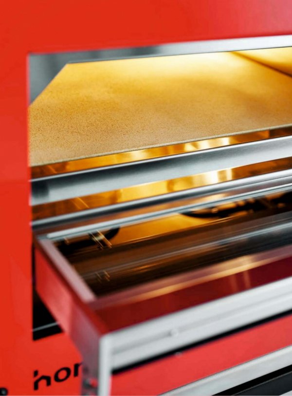 Piec do pizzy elektryczny Cuppone Home HE 400 | jednokomorowy | panel dotykowy | 400x400 mm | HE400/1 TS/FN | czarny