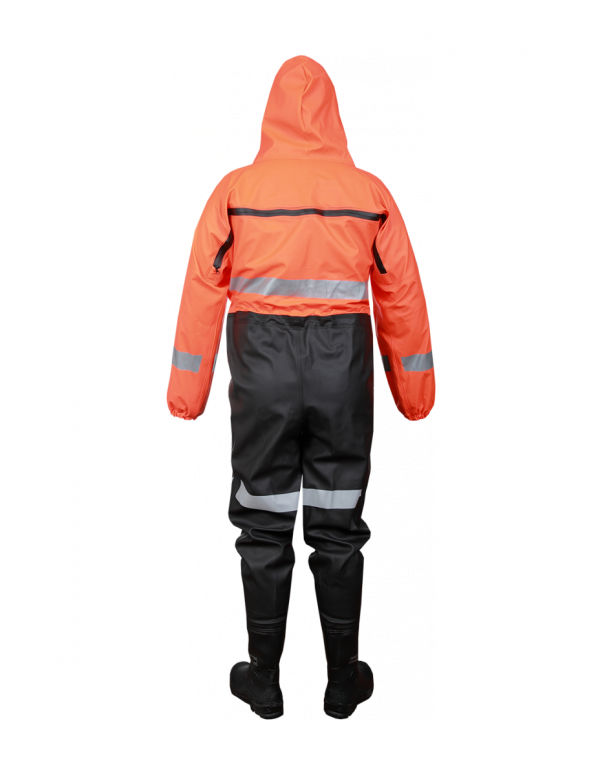 DER WASSERSCHUTZKOMBI FÜR KANALBAUER MIT GUMMISTIEFEL S5 MODELL 304/K