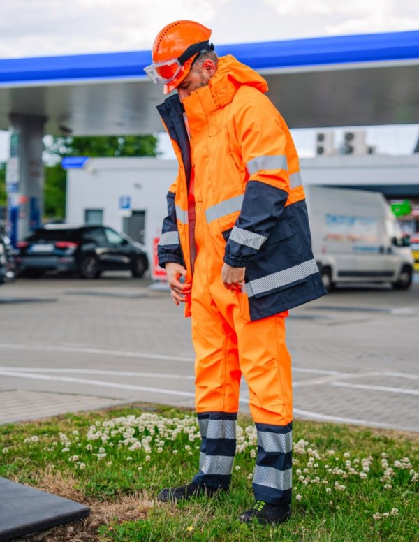ANTISTATISCHE SCHWERANZÜNDBARE WASSERSCHUTZJACKE MODELL 500/A