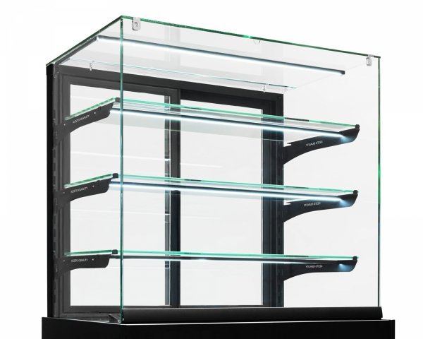 Witryna cukiernicza chłodnicza Dolce Visione Basic 700 BIANCO | 700x670x1300 mm | białe wnętrze