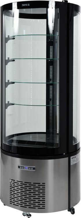 WITRYNA CHŁODNICZA 400L 68x68x175 CZARNA