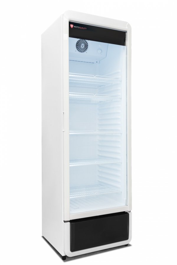 Szafa chłodnicza przeszklona biała RQ380 | 595x600x1870 mm | 377 l