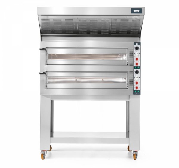 Piec do pizzy elektryczny Cuppone Tiepolo | dwukomorowy | 6+6x35 | TP635L/2CM