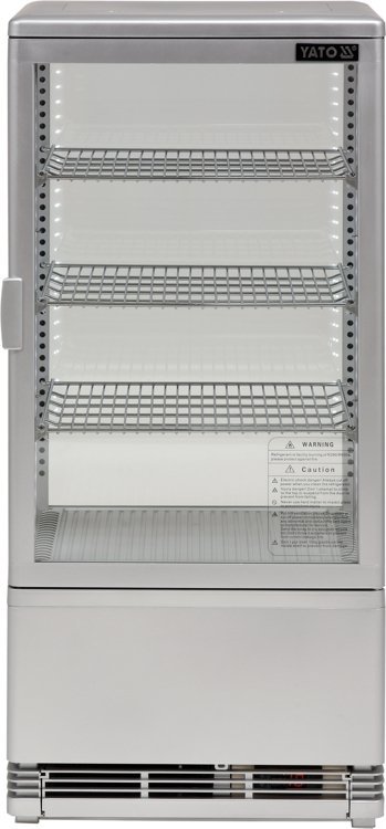 WITRYNA CHŁODNICZA 78L 42x38x96 SREBRNA