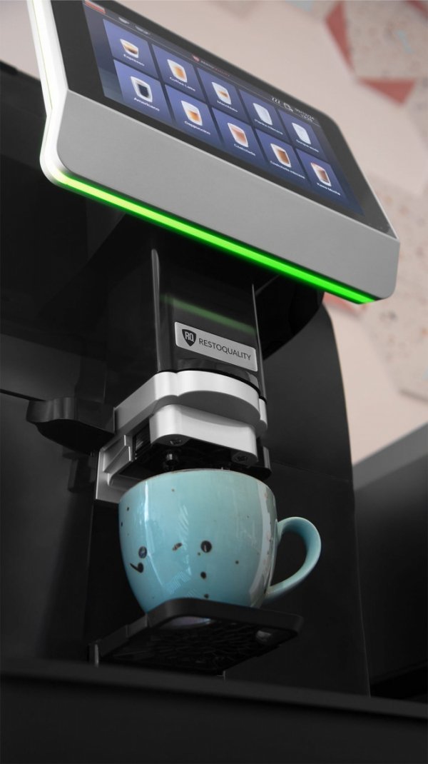 Automatyczny ekspres do kawy RQK33 PRO  z ekranem dotykowym | 2 zbiorniki instant | podłączenie do wody |  2 rodzaje mleka