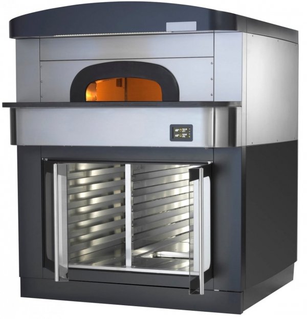 Piec do pizzy neapolitańskiej | elektryczny | komora rozrostu | okap | 9x30 cm | 515 °C | 550 9C