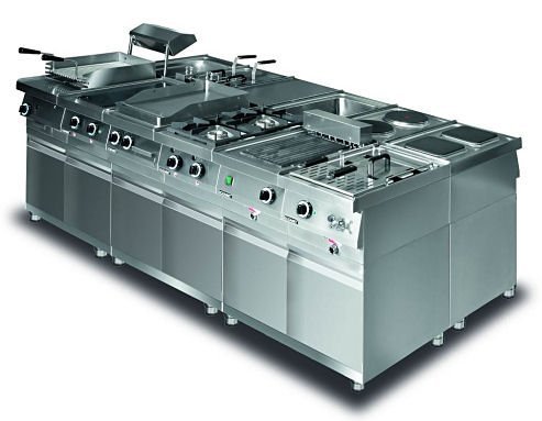 Grill płytowy gazowy (płyta ryflowana) lgg.220 Lozamet