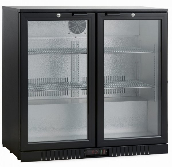 Barowa szafa chłodnicza | chłodziarka podblatowa | 2-drzwiowa | drzwi skrzydłowe | 198 l | SC211HDE (RQ-208HC)