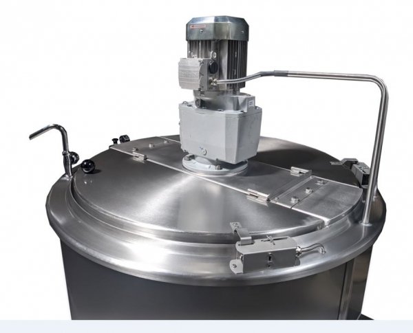 Kocioł warzelny elektryczny z grzaniem pośrednim | mieszadło w zestawie | 36 kW | 400V | 300 l | 1320x1330x940 mm | RQK-305ERM