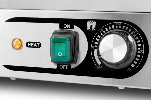 Kontakt grill pojedynczy | ryflowany | Resto Quality | 2,2 kW | RQK812A