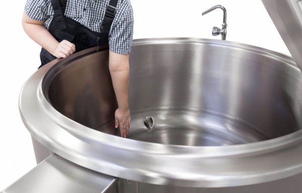 Kocioł warzelny gazowy z mieszadłem | grzanie pośrednie | 48 kW | 500 l | 1320x1330x1180 mm | RQK-501GRM