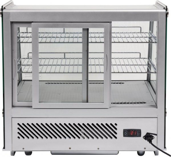 WITRYNA CHŁODNICZA 120L 68x56x66 SREBRNA