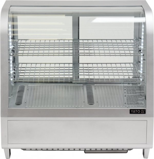 WITRYNA CHŁODNICZA 100L 68x45x67 SREBRNA