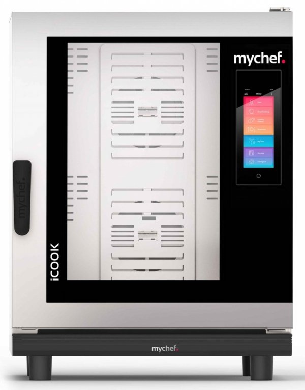 Piec konwekcyjno-parowy elektryczny | automatyczny system myjący | 10xGN2/1 | 27,9 kW | 400 V | Mychef iCook 102E TSC | System TSC - najwyższa stabilność temperatury