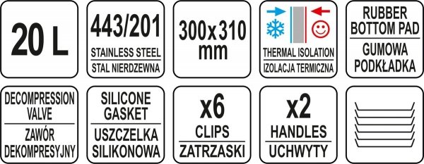 TERMOS TRANSPORTOWY SS 20L
