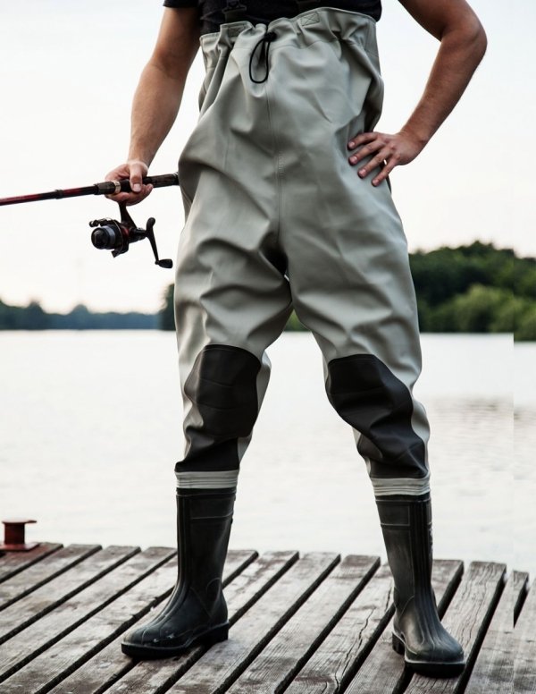WATERPROOF CHEST WADERS PREMIUM 400P WITH KNEE REINFORCEMENT SBP01