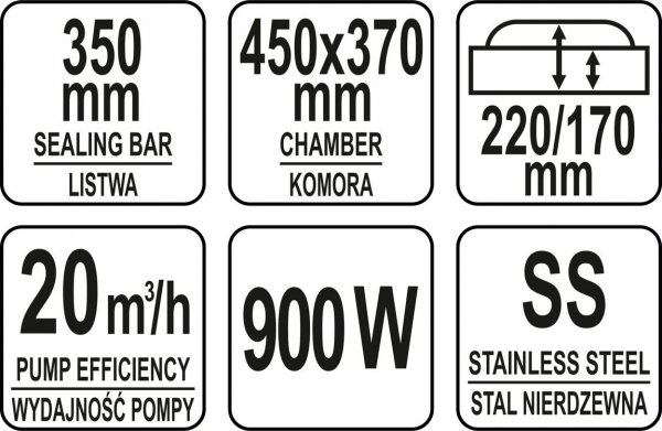 PAKOWARKA PRÓŻNIOWA-KOMOROWA 350MM