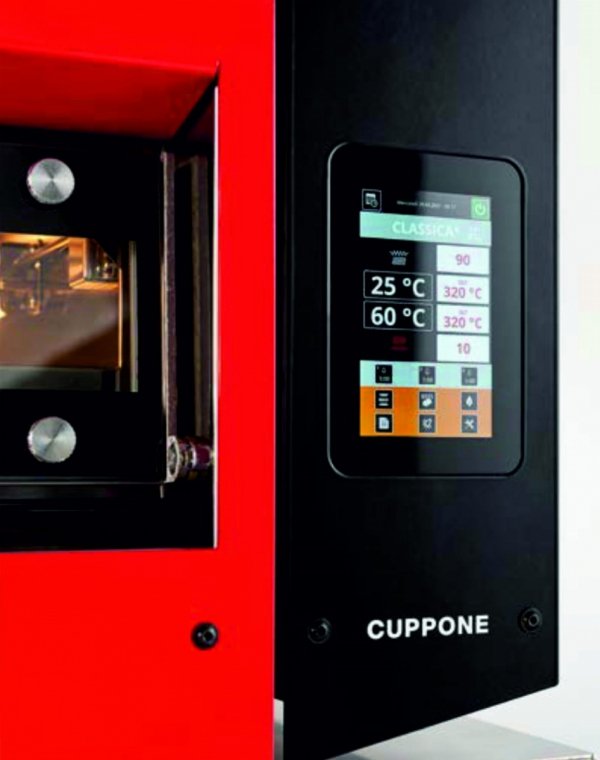 Piec do pizzy elektryczny Cuppone Home HE 400 | jednokomorowy | panel dotykowy | 400x400 mm | HE400/1 TS/FB | niebieski