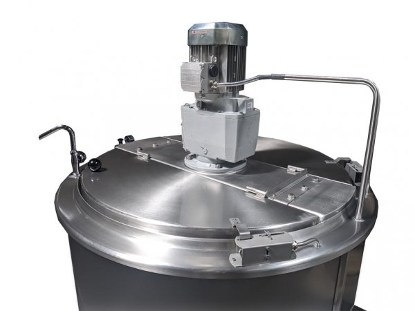 Kocioł warzelny gazowy z mieszadłem | grzanie pośrednie | 48 kW | 500 l | 1320x1330x1180 mm | RQK-501GRM