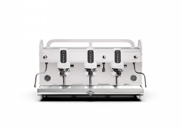 Ekspres kolbowy 3-grupowy | Black Moon 3GR White | kolor biały | 5 kW