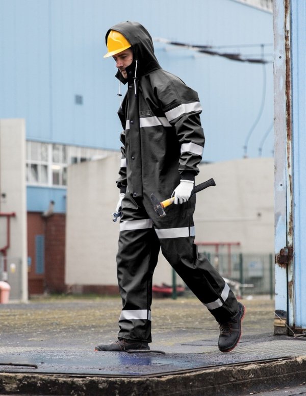WATERPROOF OVERALLS WITH REFLECTIVE TAPES 104/R