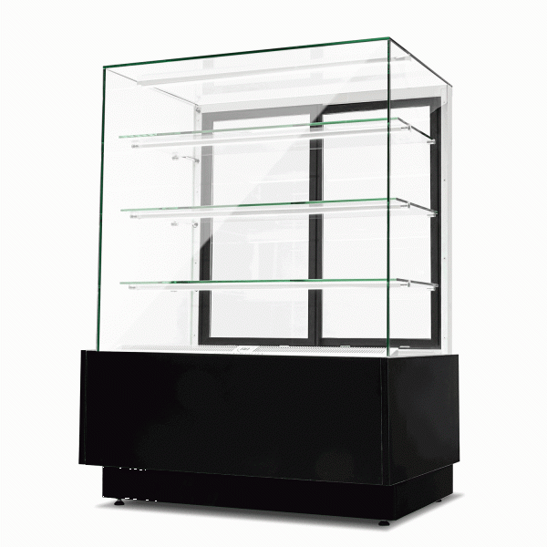 Witryna cukiernicza chłodnicza Dolce Visione Basic 900 BIANCO | 900x670x1300 mm | białe wnętrze
